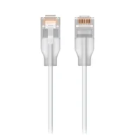 Patchcordy - Ubiquiti UACC-Cable-Patch-EL-8M-W kabel sieciowy Półprzezroczysty, Biały Cat6 - miniaturka - grafika 1