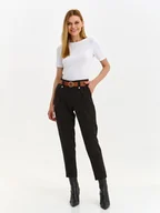 Spodnie damskie - Spodnie damskie czarne - SSP4380CA spodnie długie - TOP SECRET - Odzieżowy sklep internetowy TOP SECRET - miniaturka - grafika 1