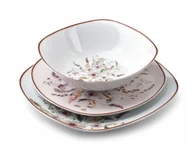 Talerze - Komplet obiadowy Lea Beige 18 el. - miniaturka - grafika 1