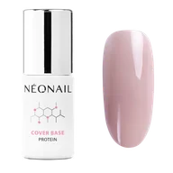 Lakiery hybrydowe - Neonail Baza Hybrydowa Cover Base Protein Soft Nude - miniaturka - grafika 1