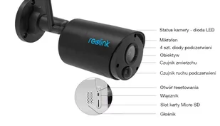 Kamera bezprzewodowa Reolink Argus ECO-V2 3Mpx z wbudowanym Akumulatorem Mikrofon MicroSD - Kamery IP - miniaturka - grafika 3