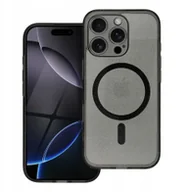 Etui i futerały do telefonów - Futerał CLEAR MAG COVER z ochroną aparatu kompatybilny z MagSafe do IPHONE 14 Pro Max black glitter - miniaturka - grafika 1