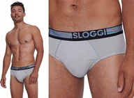 Majtki męskie - SLIPY MĘSKIE Majtki męskie Sloggi Men GO ABC Natural Midi 2 SZTUKI XL - miniaturka - grafika 1