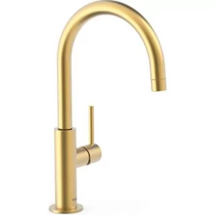 Tres Study-Tres bateria umywalkowa stojąca złoty mat 26290402OM - Baterie umywalkowe - miniaturka - grafika 1