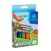 Kredki, ołówki, pastele i pisaki - Kredki żelowe w sztyfcie Astrakids Pixel One 6 kolorów - miniaturka - grafika 1
