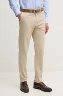 Spodnie męskie - Calvin Klein spodnie męskie kolor beżowy dopasowane K10K113696 - miniaturka - grafika 1