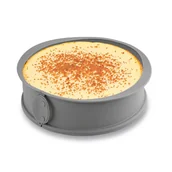 Formy do ciast - Silikonowa BLACHA DO PIECZENIA forma okrągła otwierana TORTOWNICA ze szklanym dnem 25 cm Silico Lara Tadar - miniaturka - grafika 1