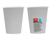 Zestawy szkolne - Kubeczki papierowe srebrne 270ml 8szt - Godan - miniaturka - grafika 1