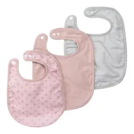 Śliniaki i fartuszki - Różowe śliniaki zestaw 3 szt. Lil Planet – Roba - miniaturka - grafika 1