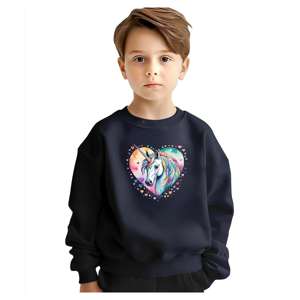 BLUZA DZIECIĘCA JEDNOROŻEC UNICORN SERCE 110-116 DLA CHŁOPCA DZIEWCZYNKI