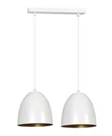 Lampy sufitowe - Emibig Lenox lampa wisząca 2-punktowa biała/złota 411/2 411/2 - miniaturka - grafika 1