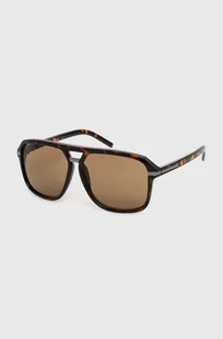 Guess okulary przeciwsłoneczne męskie kolor brązowy GF0258 52E - Okulary przeciwsłoneczne - miniaturka - grafika 1