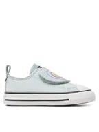 Buty dla dziewczynek - Converse Trampki Chuck Taylor All Star Heart Strap Easy-On A08380C Szary - miniaturka - grafika 1