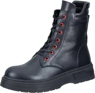 Kozaki damskie - Manitu Damskie 990682-01 Półdługie kozaki, czarne, 38 EU, czarny, 38 EU - miniaturka - grafika 1