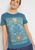 Koszulki i topy damskie - T-shirt z nadrukiem - bonprix - miniaturka - grafika 1