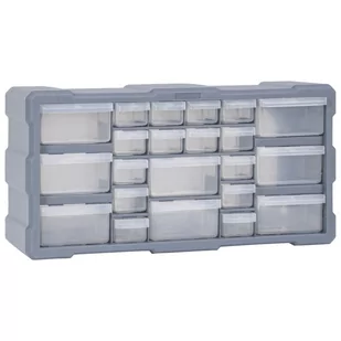 vidaXL vidaXL Organizer z 22 szufladkami 49x16x25,5 cm 147584 147584 - Skrzynki i torby narzędziowe - miniaturka - grafika 1
