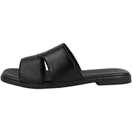 Sandały damskie - s.Oliver 5-5-27114-38, Sandały damskie Śliskie, Czarny gładki, 41 EU - miniaturka - grafika 1