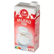 Mleko - Carrefour Classic Mleko UHT 3,2 % 1 l - miniaturka - grafika 1