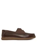 Mokasyny męskie - Clarks Mokasyny Bratton Boat 26181271 Brązowy - miniaturka - grafika 1