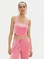 Koszulki i topy damskie - Juicy Couture Top Camina JCWCT23305 Różowy Slim Fit - miniaturka - grafika 1