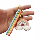 Breloki - BRELOK DO KLUCZY BRELOCZEK ZAWIESZKA TĘCZA - miniaturka - grafika 1