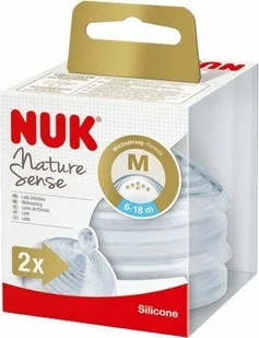 NUK Smoczek do butelki NATURE SENSE 6-18m, mleko - Smoczki do butelek - miniaturka - grafika 1