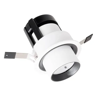 Wpuszczana lampa tubka HALO H0130 Maxlight LED 9W 3000K do sypialni biały czarny - Lampy ogrodowe - miniaturka - grafika 1