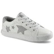 Moda i Uroda OUTLET - Big Star, Trampki, FF374034 Biały/Srebrny, rozmiar 35 - miniaturka - grafika 1