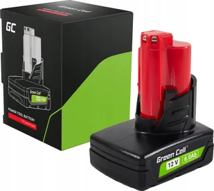Green Cell Green Cell Bateria do Milwaukee M12 12V 6Ah zamiennik M12 B6 4932451395 - Baterie i akcesoria - miniaturka - grafika 1