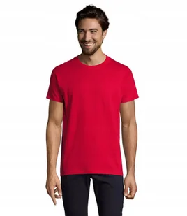 T-shirt Koszulka Męska WYSOKA JAKOŚĆ Sol's IMPERIAL 11500 CZERWONA L - Koszulki męskie - miniaturka - grafika 1