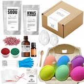 Kosmetyki kąpielowe dla dzieci - Zestaw do robienia kul do kąpieli jajka dla dzieci DIY - miniaturka - grafika 1