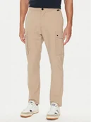 Spodnie męskie - Napapijri Spodnie materiałowe M-Broc NP0A4IK3 Beżowy Regular Fit - miniaturka - grafika 1
