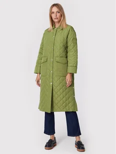 Tommy Hilfiger Kurtka przejściowa Quilted Sorona WW0WW35551 Zielony Relaxed Fit - Kurtki damskie - miniaturka - grafika 1