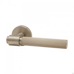 Klamka drzwiowa Helix Stripe 200 Srebrna Szczotkowana Standard europejski - Klamki - miniaturka - grafika 1