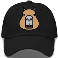 Czapki i chusty sportowe męskie - Czapka Z Daszkiem Dziecięca CAPIBARA HEAD Czarny Na Lato Różne Wzory - miniaturka - grafika 1