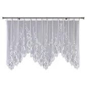 Firany - Firanka żakardowa NELA 300 x 120 cm biały - miniaturka - grafika 1