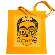 Torby i wózki na zakupy - Torba na zakupy nadruk Żółta CZASZKA MEKSYKAŃSKA - miniaturka - grafika 1