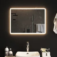Lustra - vidaXL Lustro łazienkowe z LED, 70x50 cm - miniaturka - grafika 1