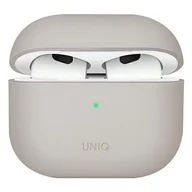 Akcesoria do słuchawek - Apple Uniq Etui UNIQ Lino AirPods 3 Silicone beżowy/beige UNIQ534BEI - miniaturka - grafika 1