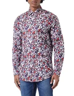 Koszule męskie - Seidensticker Męska koszula 156230, czerwona, 39 - miniaturka - grafika 1