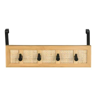 Rattanowy wieszak na drzwi 33 cm Allegre – Wenko - Wieszaki i stojaki - miniaturka - grafika 1