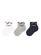 Skarpetki dla dzieci - Tommy Hilfiger Zestaw 3 par wysokich skarpet dziecięcych 701220277 Kolorowy - miniaturka - grafika 1