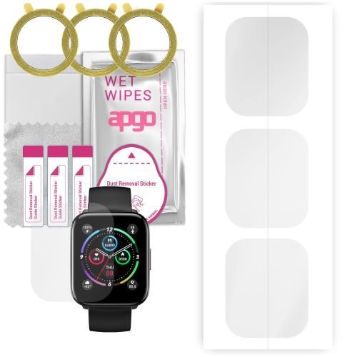 3x folia ochronna hydrożelowa do Mibro Watch C2 - apgo Smartwatch Hydrogel Protection Ochrona na ekran smartwatcha