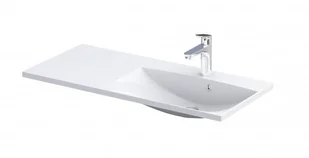 Oristo umywalka meblowa AMELIA 100 cm z formowanego marmuru, misa z prawej strony UME-AM-100-92-P - Umywalki - miniaturka - grafika 1