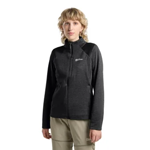 Bluza damska Jack Wolfskin TAIGA FZ W black - XS - Bluzy damskie - miniaturka - grafika 1