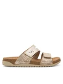 Klapki i japonki damskie - Inblu Klapki AA093N01 Złoty - miniaturka - grafika 1