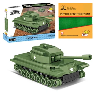Cobi 3104 Czołg Patton M48 Armed Forces 127 El. + PŁYTKA - Klocki - miniaturka - grafika 1