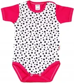 Body dla niemowląt - Body KRÓTKI rękaw 100% Bawełna SERDUSZKA AMARANTr 86 KLEKLE - miniaturka - grafika 1