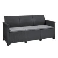 Sofy ogrodowe - Sofa ogrodowa Elodie antracytowa Keter - miniaturka - grafika 1
