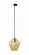 Lampy sufitowe - Auhilon Bohemia lampa wisząca 1-punktowa złota P1023-1L P1023-1L - miniaturka - grafika 1